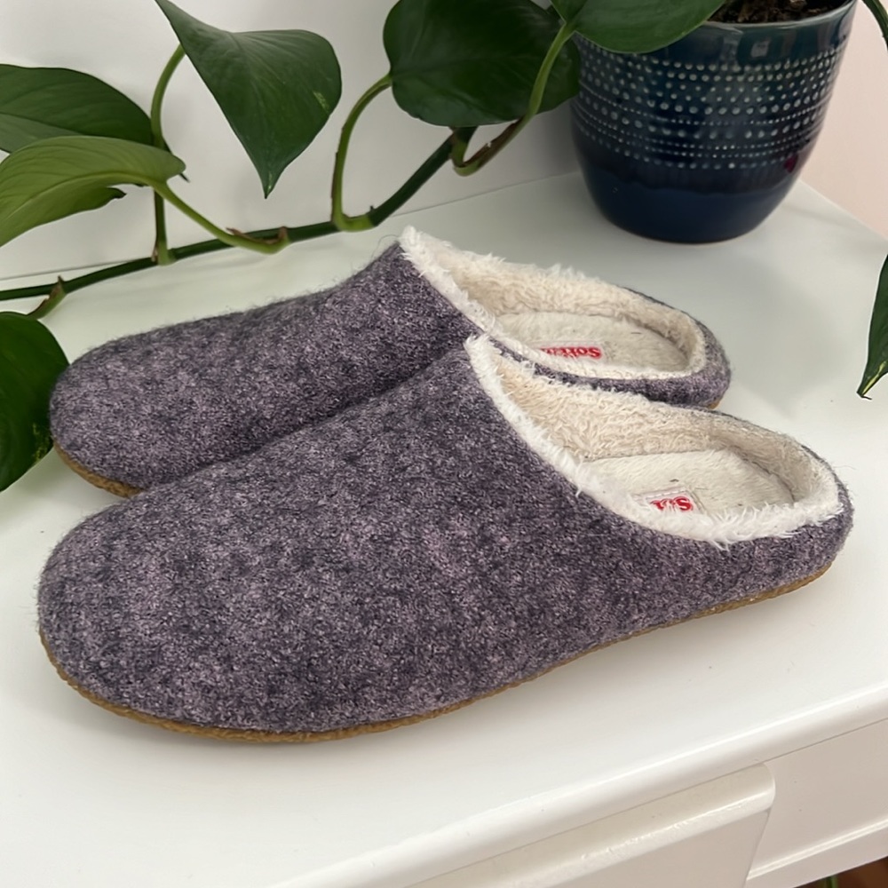 Softmoc Saturn 3 Purple Wool Slippers - Picture 6 of 12